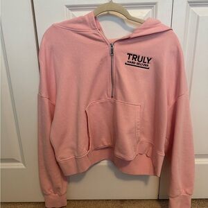 TRULY Pink Hoodie Sweatshirt